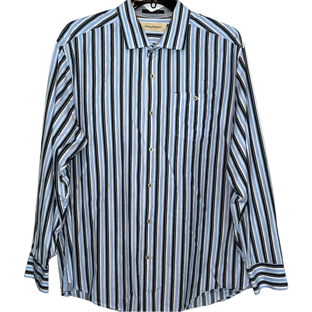 Tommy Bahama Cotton Striped Button Down Shirt